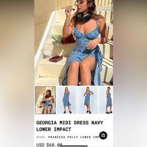 Princess Polly Georgia MIDI Dress